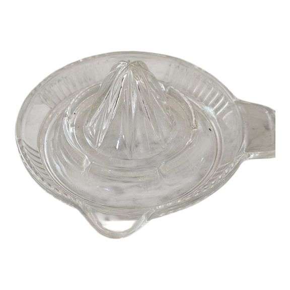 Vintage Clear Glass Citrus Juicer / Reamer image