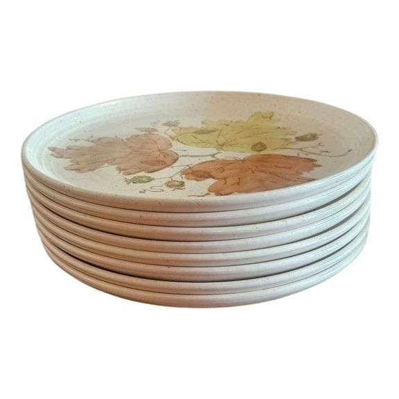 Metlox Woodland Gold – Set of Eight 10" Dinner Plates image
