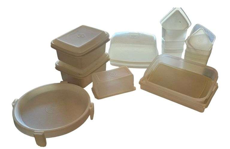 Large Lot of Vintage Tupperware image