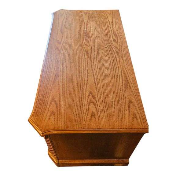 Solid Oak Entertainment Cabinet image