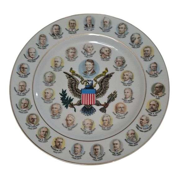 Jimmy Carter Commemorative Presidential Plate image