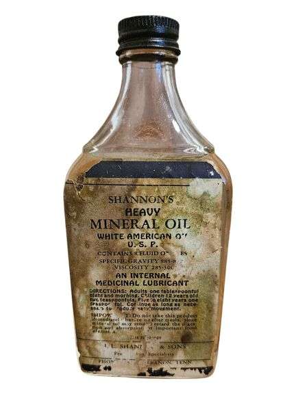 Vintage Shannon’s Heavy Mineral Oil Bottle image