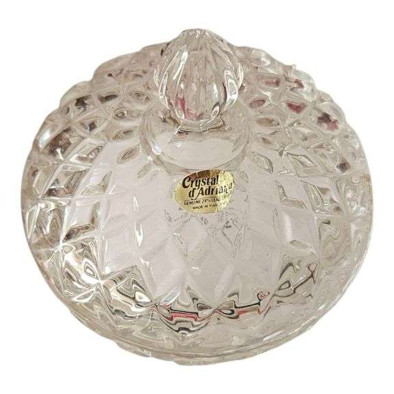 Cut Glass Covered Candy Dish image