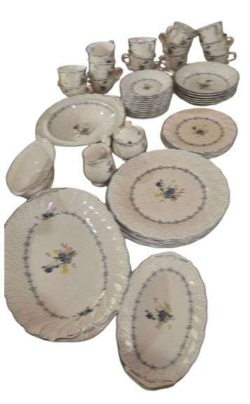 Large Floral China Dinnerware Set image