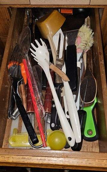 Mixed Kitchen Utensil Drawer Lot image