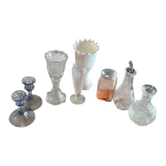 Lot of Mixed Decorative Glassware & Vases image
