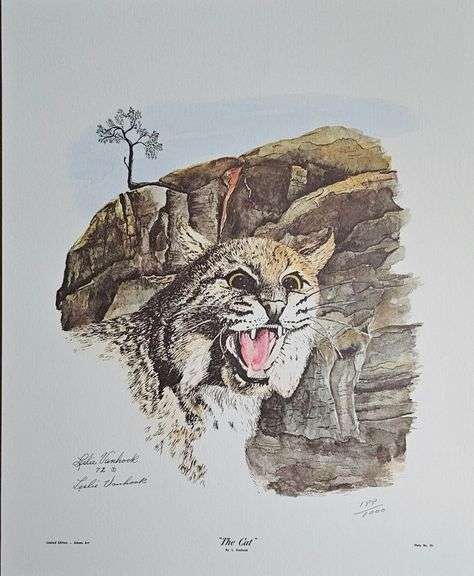 Leslie VanHook “The Cat” – 1972 Limited Edition Print (Signed & Numbered) image