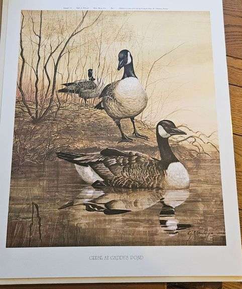 “Geese at Gaddy’s Pond” by Ralph J. McDonald Print image
