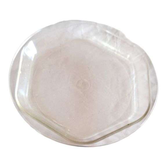 10" Hexagon Pyrex Clear Glass Serving Dish image