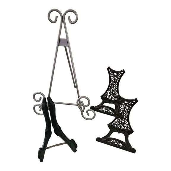 Mixed Lot of Decorative Plate and Photo Display Stands image