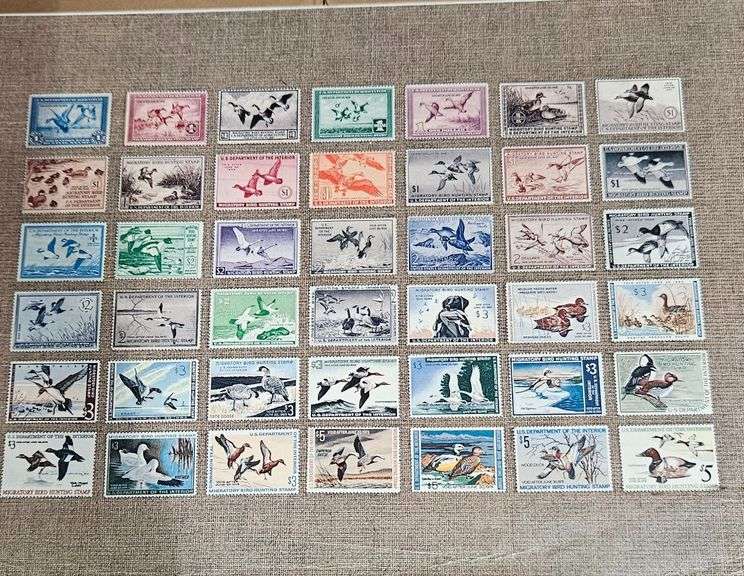 “U.S. Federal Duck Stamp Collection” – Wildlife Art Print Featuring Historic Stamp Designs image