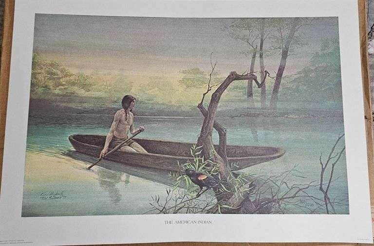 The American Indian” by Ralph J. McDonald – 1776 Bicentennial Series (#828/1776) image