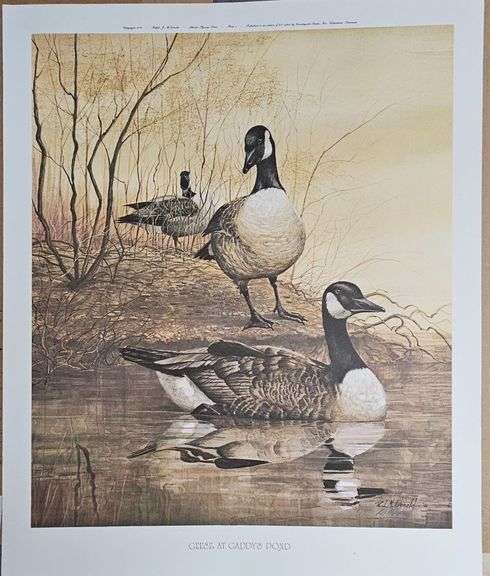 “Geese at Gaddy’s Pond” by Ralph J. McDonald – Atlantic Flyway Series Plate I (1979 Edition #391/850) image