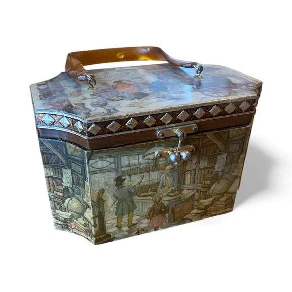 Anton Pieck wooden box purse image