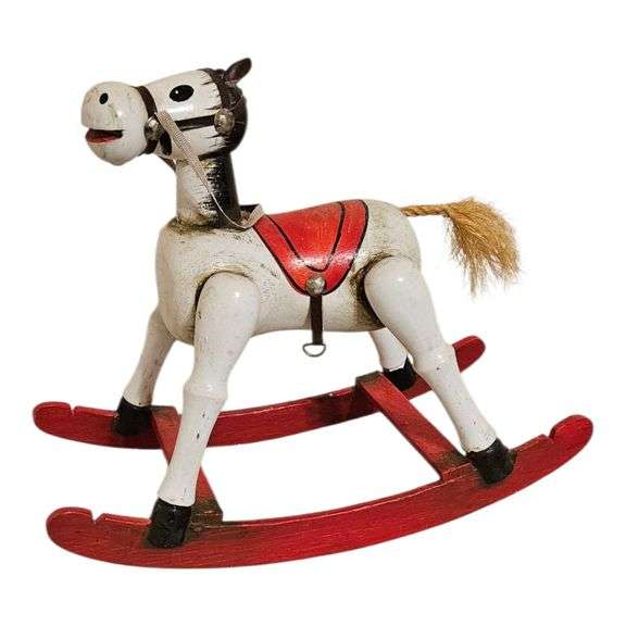 Vintage 1979 Enesco Rocking Horse Music Box image