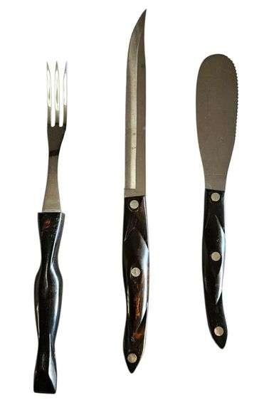 Cutco 3-Piece Knife & Fork Set – Vintage Handles image