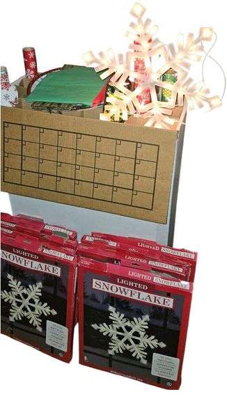 Lighted Snowflakes & Wrapping Supplies image