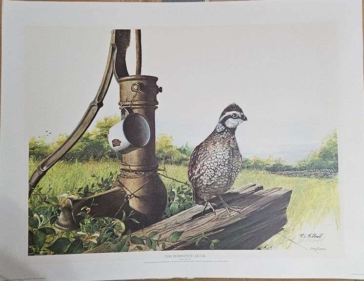 The Bobwhite Quail” by Ralph J. McDonald – Official Tennessee Wildlife Print (1973 Edition #814/1000) image