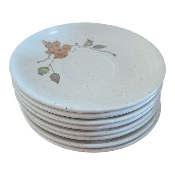 Metlox Woodland Gold – Set of 8 Saucers (6") image