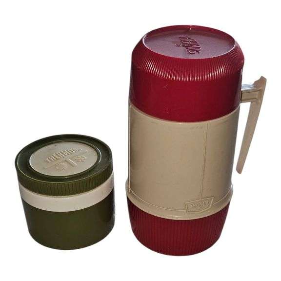 Lot of 2 Vintage Thermos Containers image