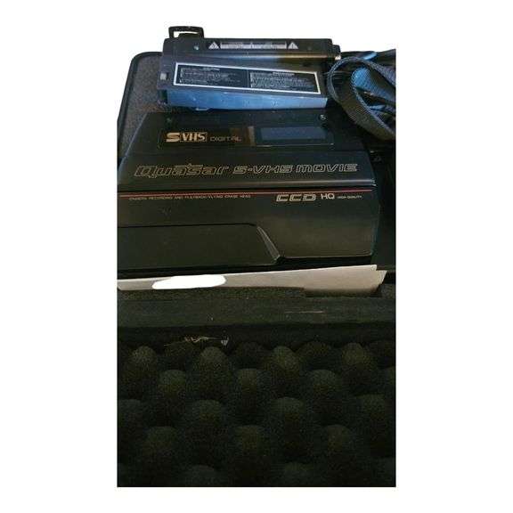 Quasar S-VHS Movie Camera with Case & Accessories image