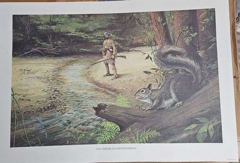 “The American Frontiersman” by Ralph J. McDonald – 1776 Bicentennial Series (#828/1776) image