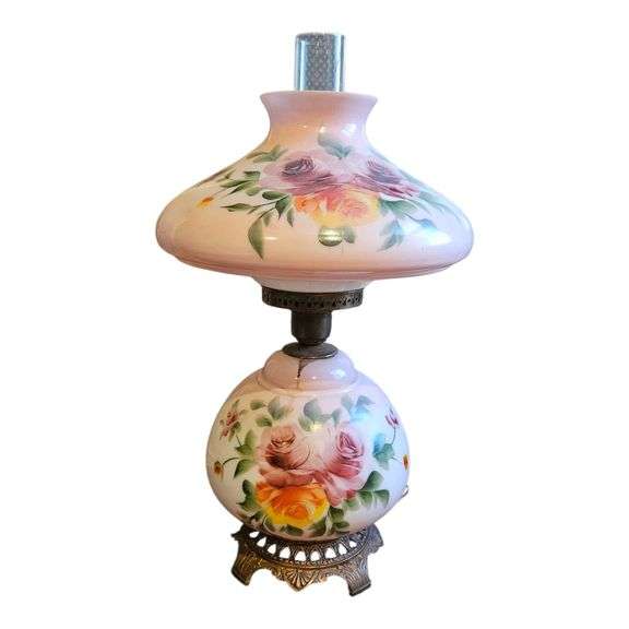 Vintage Electrified Gone with the Wind Style Lamp image