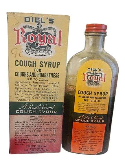 Dill’s Royal Cough Syrup – Bottle & Original Box image