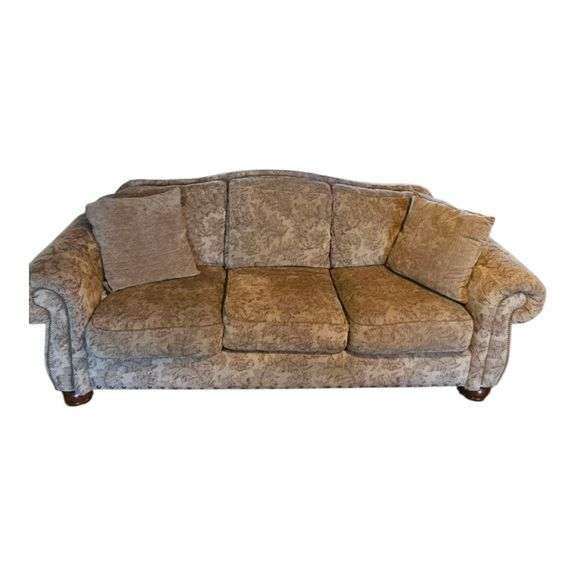 Elegant Floral Upholstered Sofa image