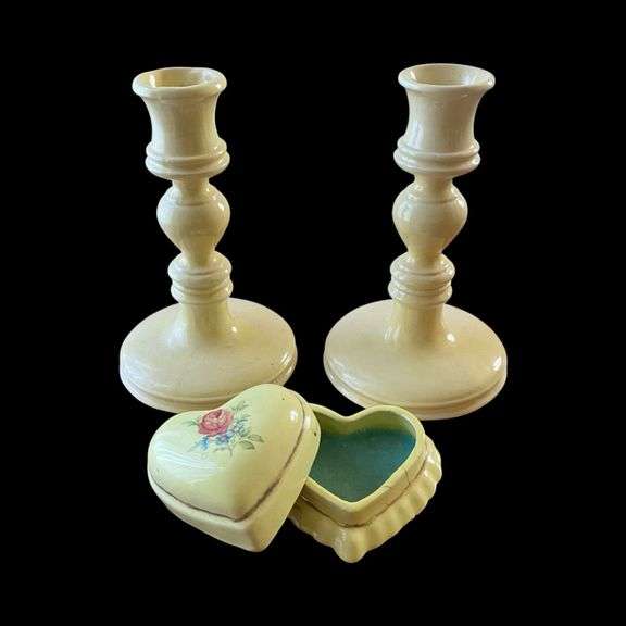 Candlesticks and Trinket Box image
