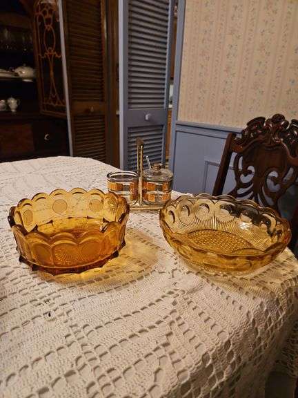 Amber Glass Bowl image