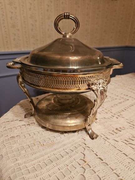 Antique Silver serving dish image