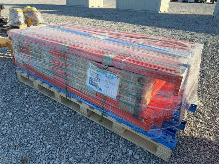 X 6 sections (40’ total) heavy duty metal storage shelves image