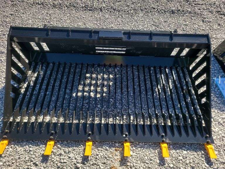 Skid steer rock bucket. 66" wide. image