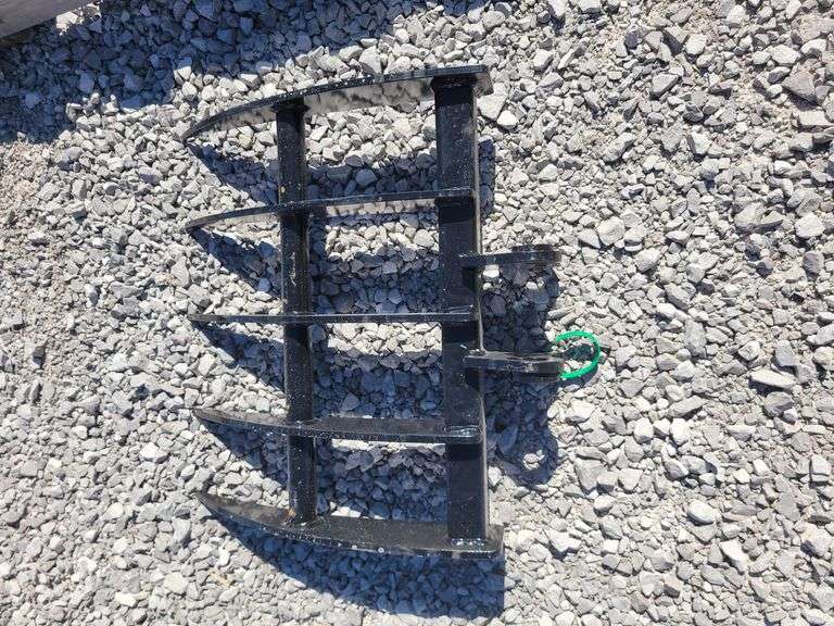 Mini excavator rake. 19" wide. image