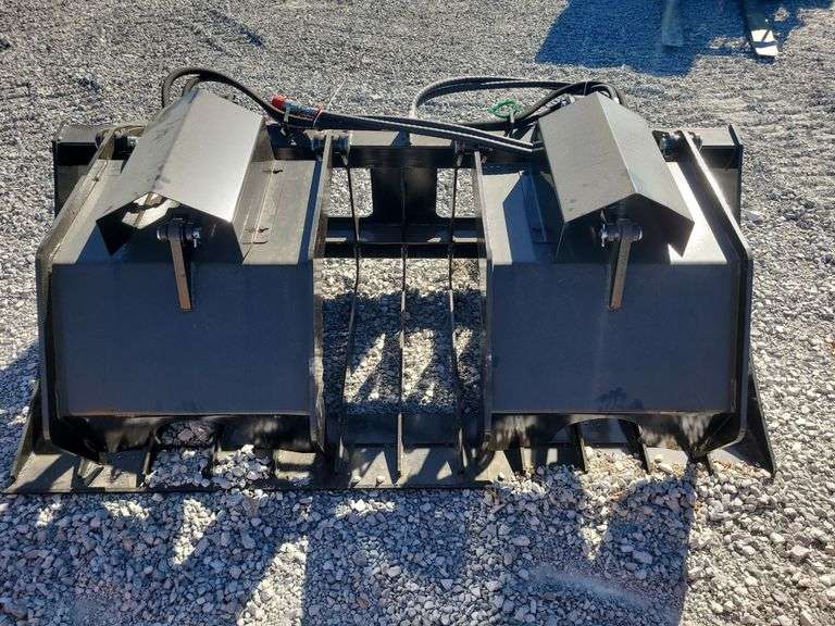 Skid steer hollow wood grabber. 72" wide. image