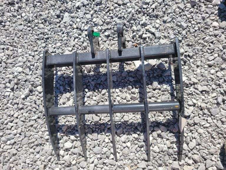 Mini excavator rake. 19" wide. image