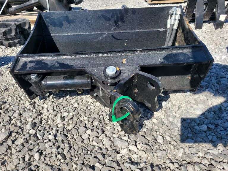 24" wide tilting mini excavator bucket. image