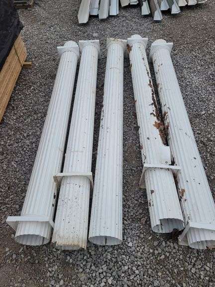 7ft White Aluminum Columns image