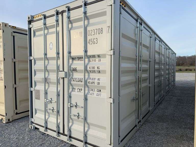 40’ one time use 5 door hi cube container image