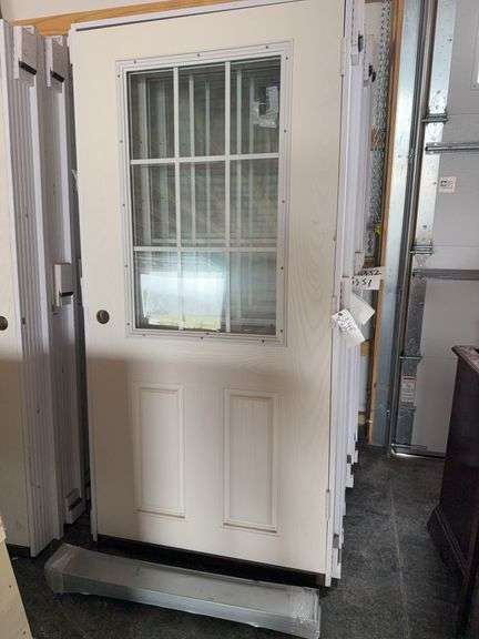 36”x77” left hand in swing exterior door. 4.5’ jam image