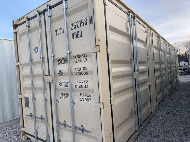 40’ one time use 5 door hi cube container image