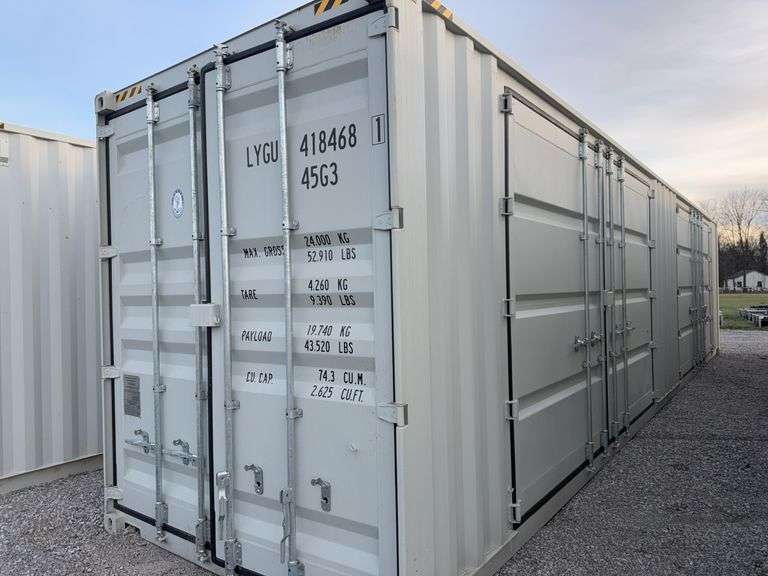 40’ one time use 3 door hi cube container image