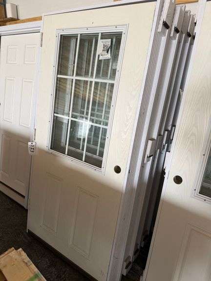 36”x77” right hand in swing exterior door. 4.5’ jam image