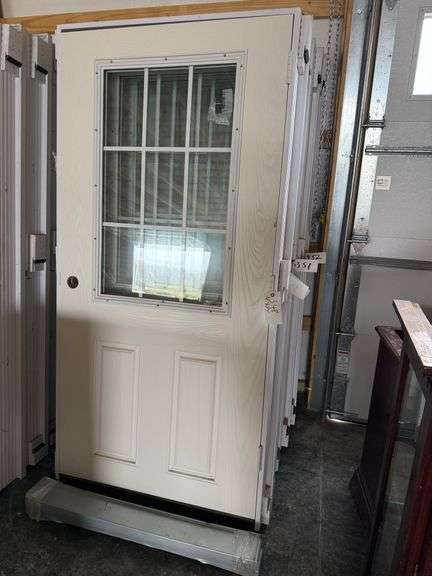 36”x77” left hand in swing exterior door. 4.5’ jam image