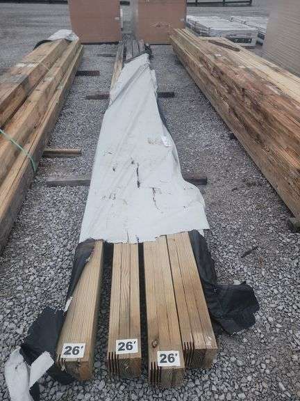 26ft Treated Laminated Post image