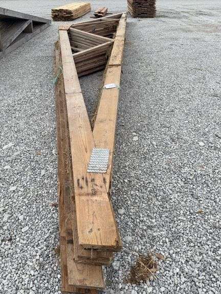 34ft Long Trusses with 1ft Overhang image