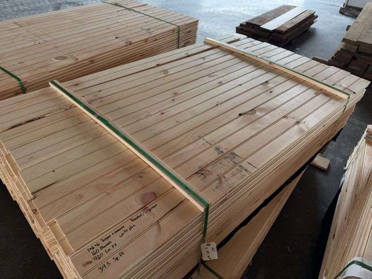 1x6x6 tongue and groove White pine. 160 boards 960 linear foot selling per sq ft x393 image