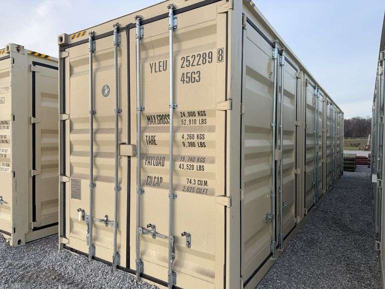 40’ one time use 5 door hi cube container image