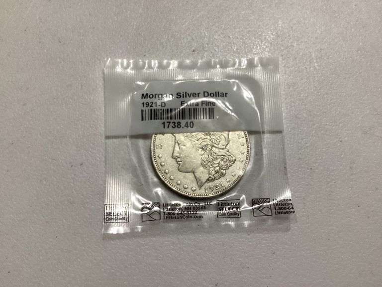 1921-D Morgan Silver Dollar - Extra Fine image